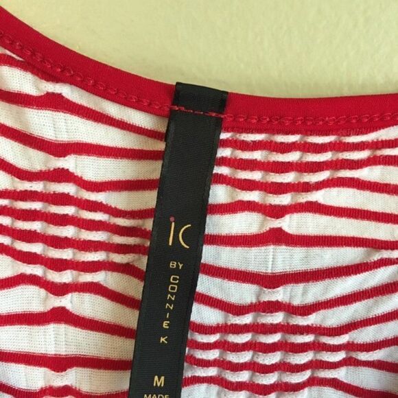 IC by conniek medium red and white top - Picture 4 of 4